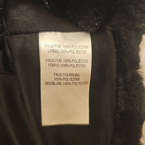 Hartstrings Faux Fur Jacket 2t Black - Picture 7 of 7